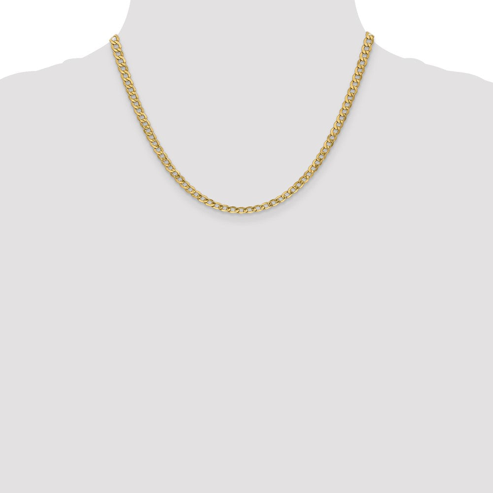 Semi-Solid Curb with Lobster Clasp Chain - WBC