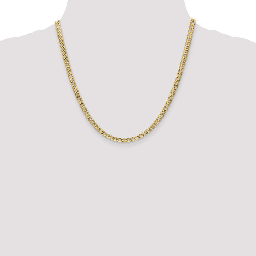 Semi-Solid Curb with Lobster Clasp Chain - WBC