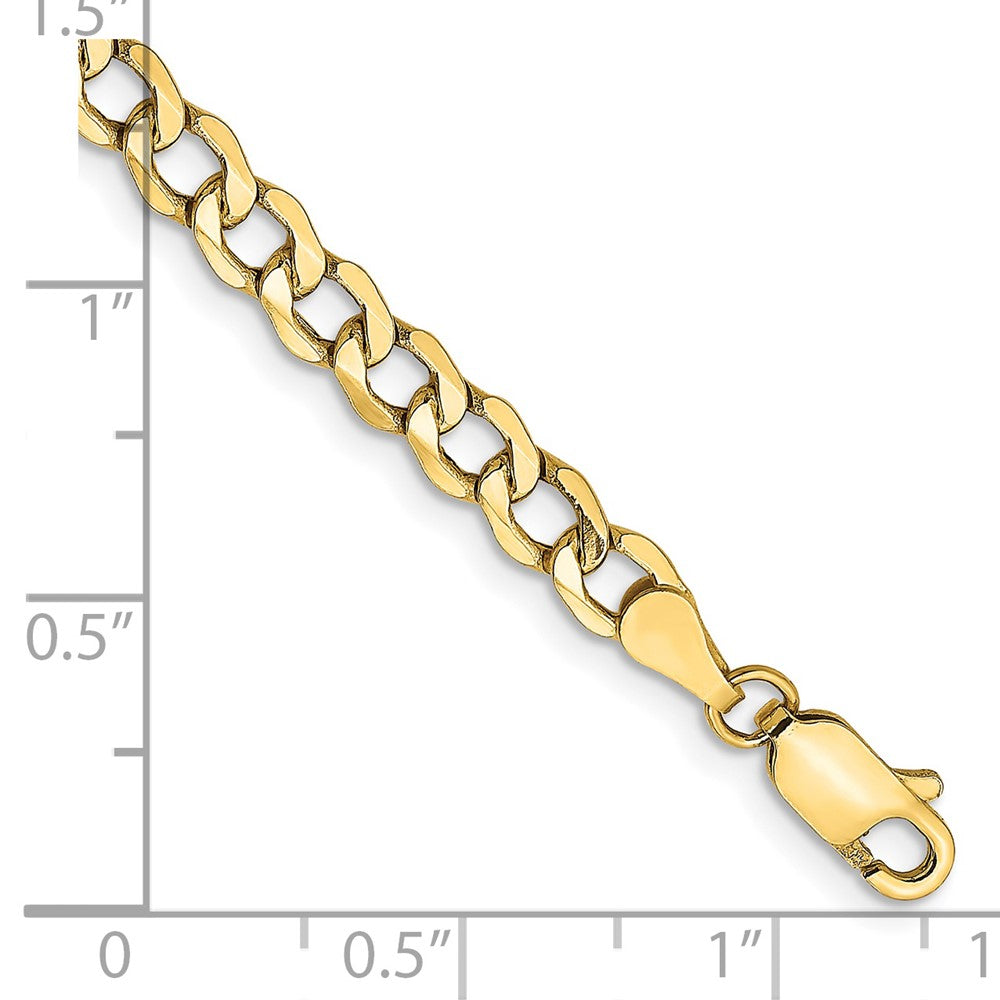 Semi-Solid Curb with Lobster Clasp Bracelet - WBC