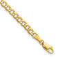 Semi-Solid Curb with Lobster Clasp Bracelet - WBC