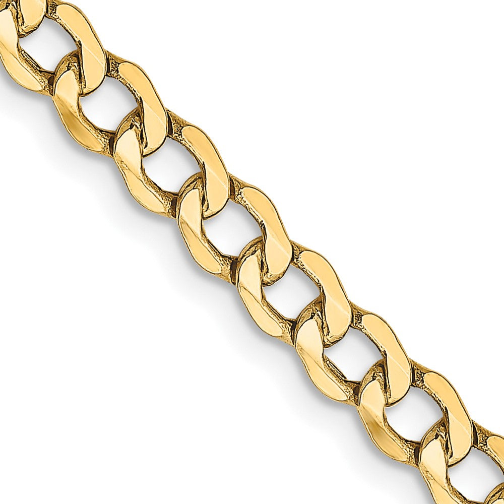 Semi-Solid Curb with Lobster Clasp Chain - WBC
