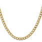 Semi-Solid Curb with Lobster Clasp Chain - WBC
