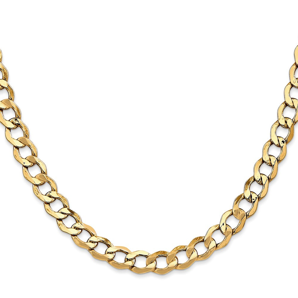 Semi-Solid Curb with Lobster Clasp Chain - WBC