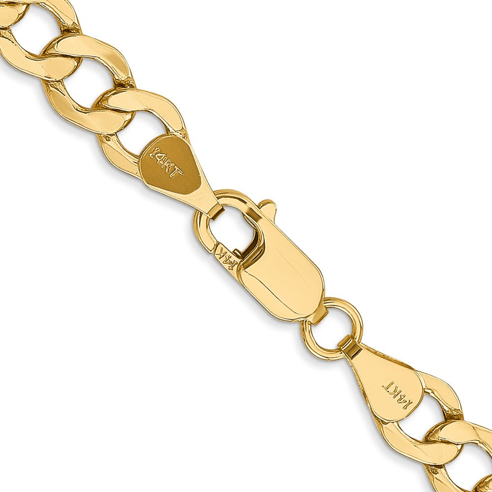 Semi-Solid Curb with Lobster Clasp Chain - WBC