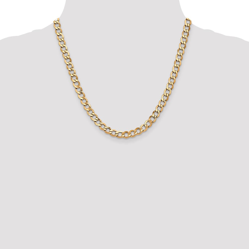 Semi-Solid Curb with Lobster Clasp Chain - WBC