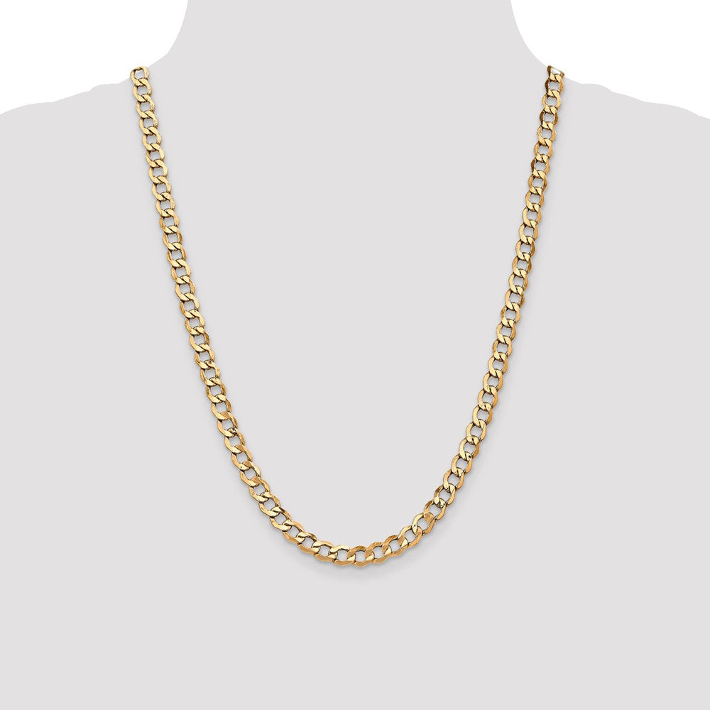 Semi-Solid Curb with Lobster Clasp Chain - WBC