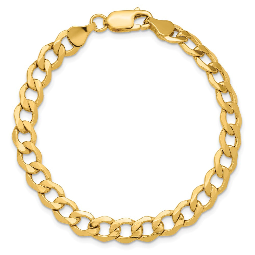 Semi-Solid Curb with Lobster Clasp Bracelet - WBC