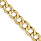 Semi-Solid Curb with Lobster Clasp Chain - WBC