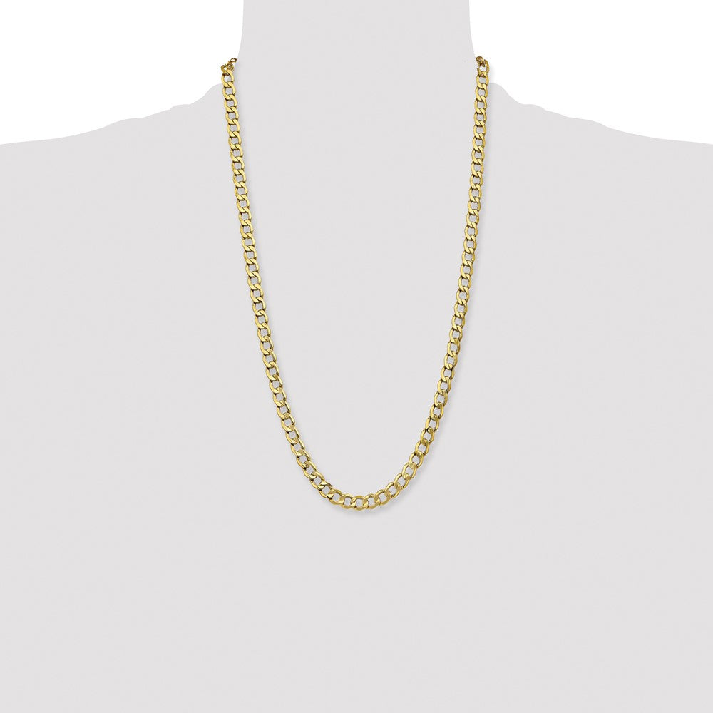 Semi-Solid Curb with Lobster Clasp Chain - WBC