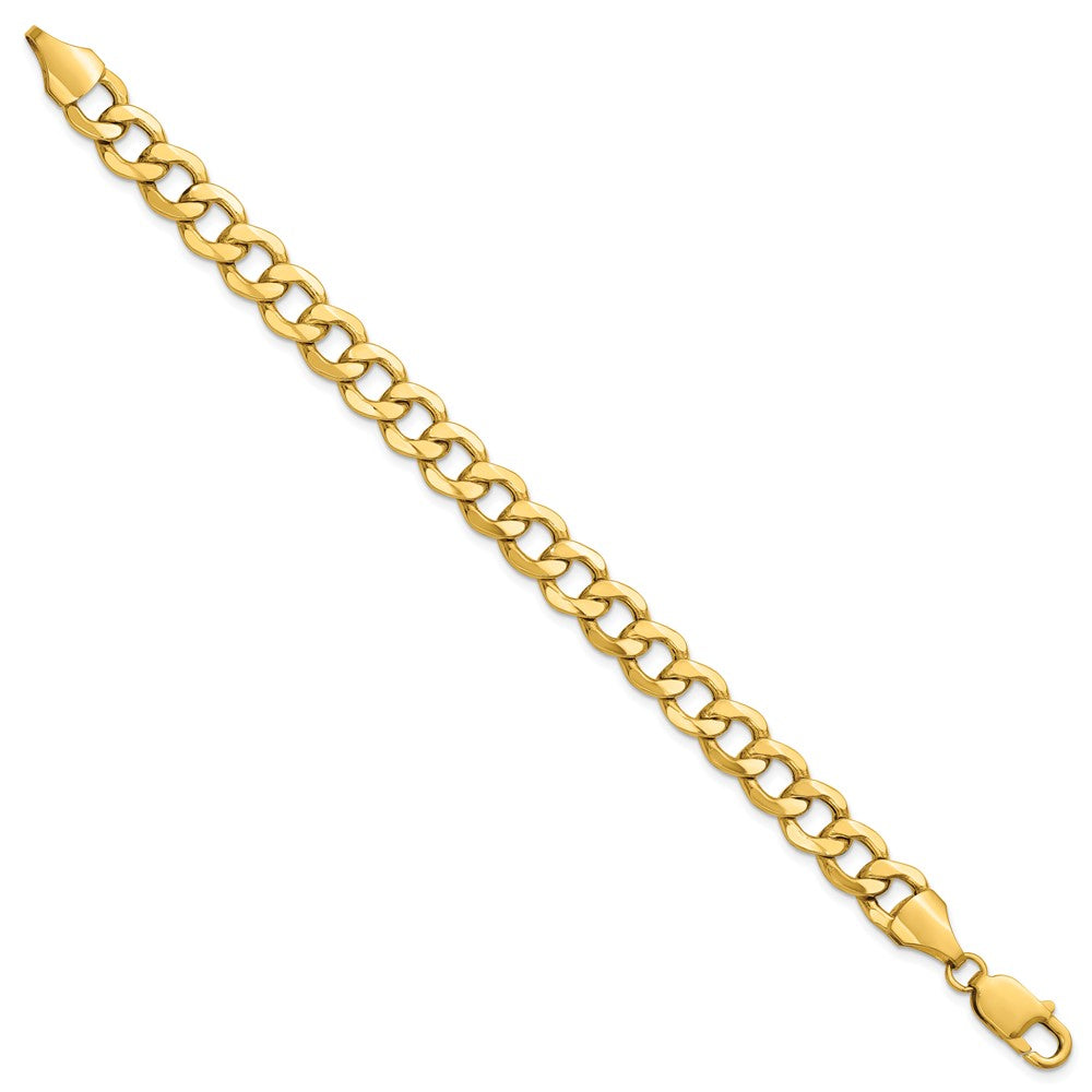 Semi-Solid Curb with Lobster Clasp Bracelet - WBC