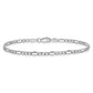 Semi-Solid Figaro with Lobster Clasp Bracelet - WBC