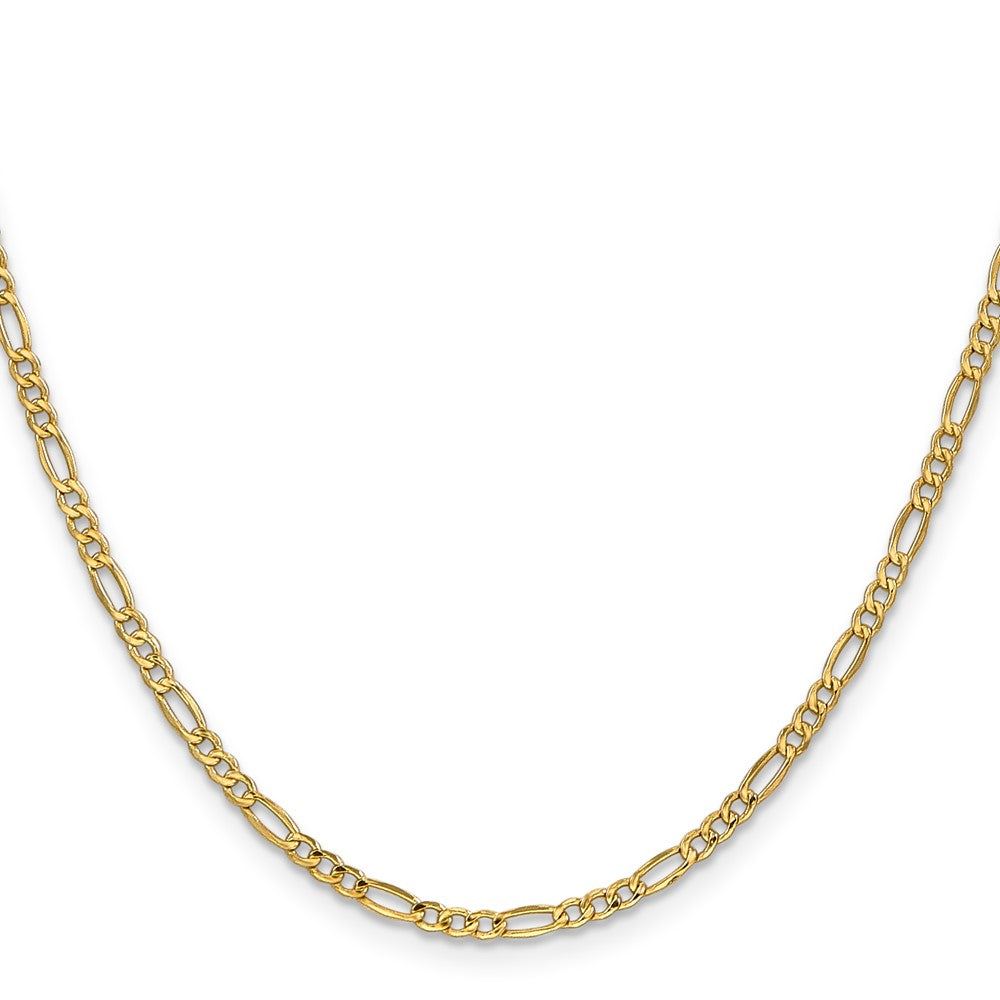Semi-Solid Figaro with Lobster Clasp Chain - WBC