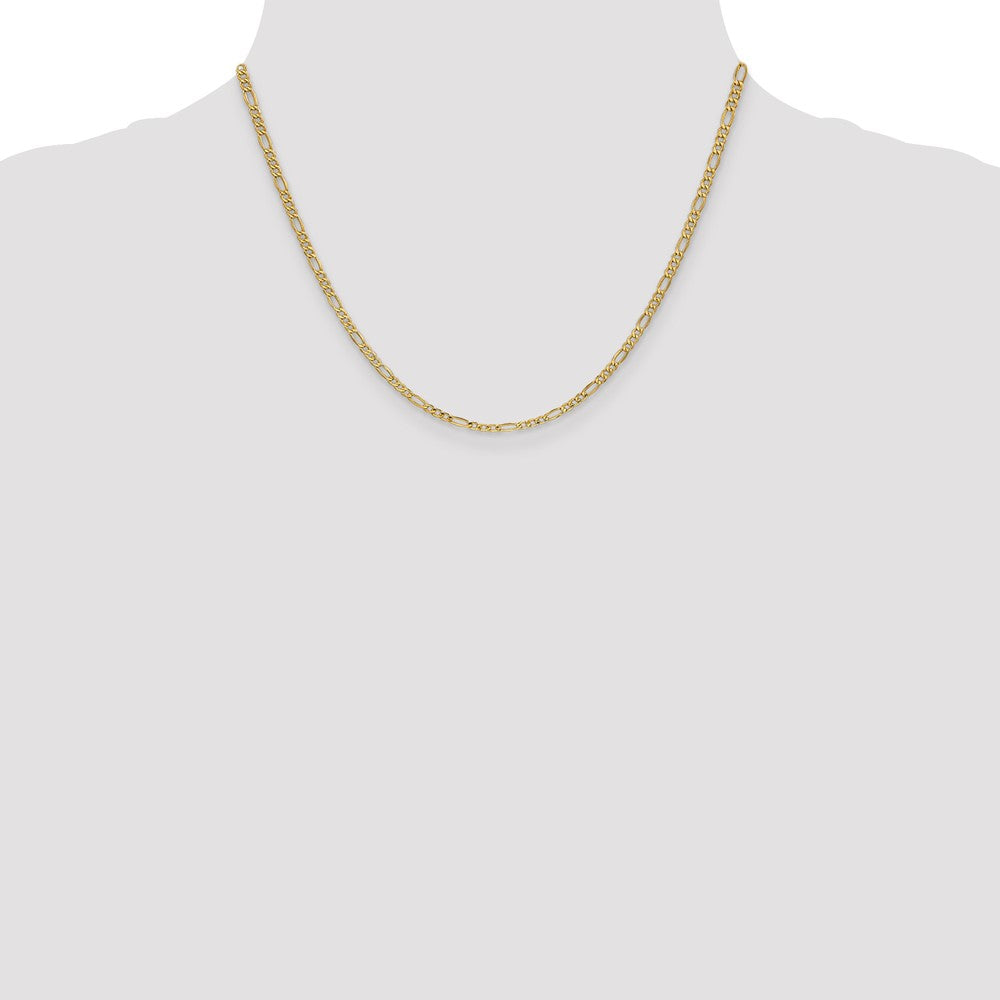 Semi-Solid Figaro with Lobster Clasp Chain - WBC