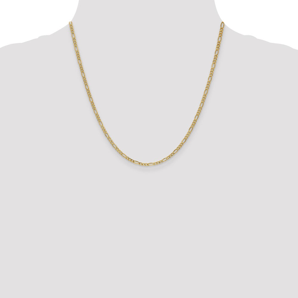 Semi-Solid Figaro with Lobster Clasp Chain - WBC
