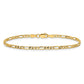 Semi-Solid Figaro with Lobster Clasp Anklet - WBC