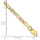 Semi-Solid Figaro with Lobster Clasp Bracelet - WBC
