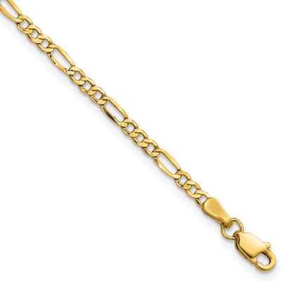 Semi-Solid Figaro with Lobster Clasp Anklet - WBC