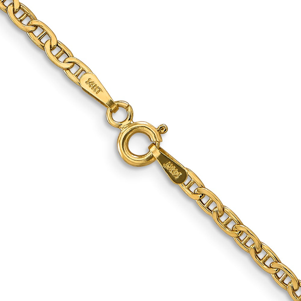 Semi-Solid Anchor with Spring Ring Clasp Chain - WBC