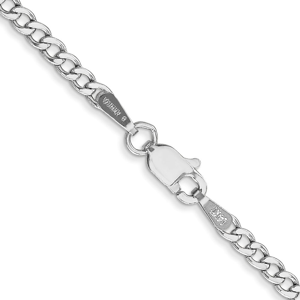 Semi-Solid Curb with Lobster Clasp Chain - WBC