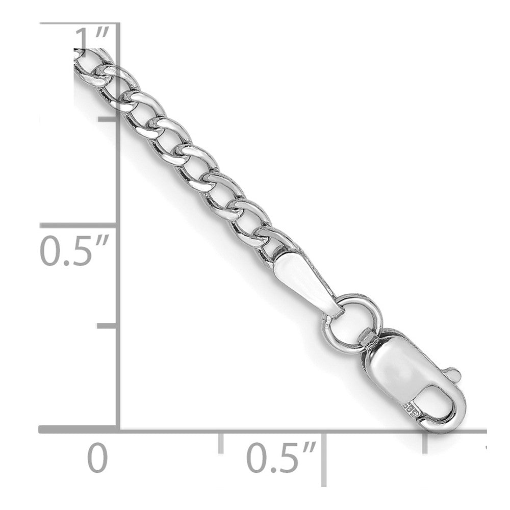 Semi-Solid Curb with Lobster Clasp Bracelet - WBC