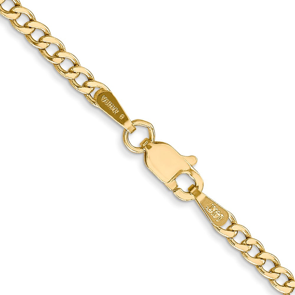 Semi-Solid Curb with Lobster Clasp Chain - WBC