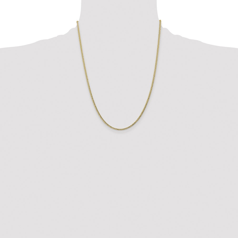 Semi-Solid Curb with Lobster Clasp Chain - WBC