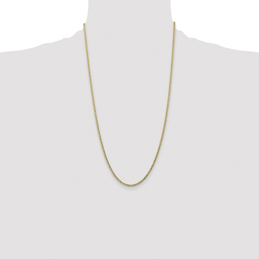 Semi-Solid Curb with Lobster Clasp Chain - WBC