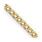 Semi-Solid Curb with Lobster Clasp Chain - WBC