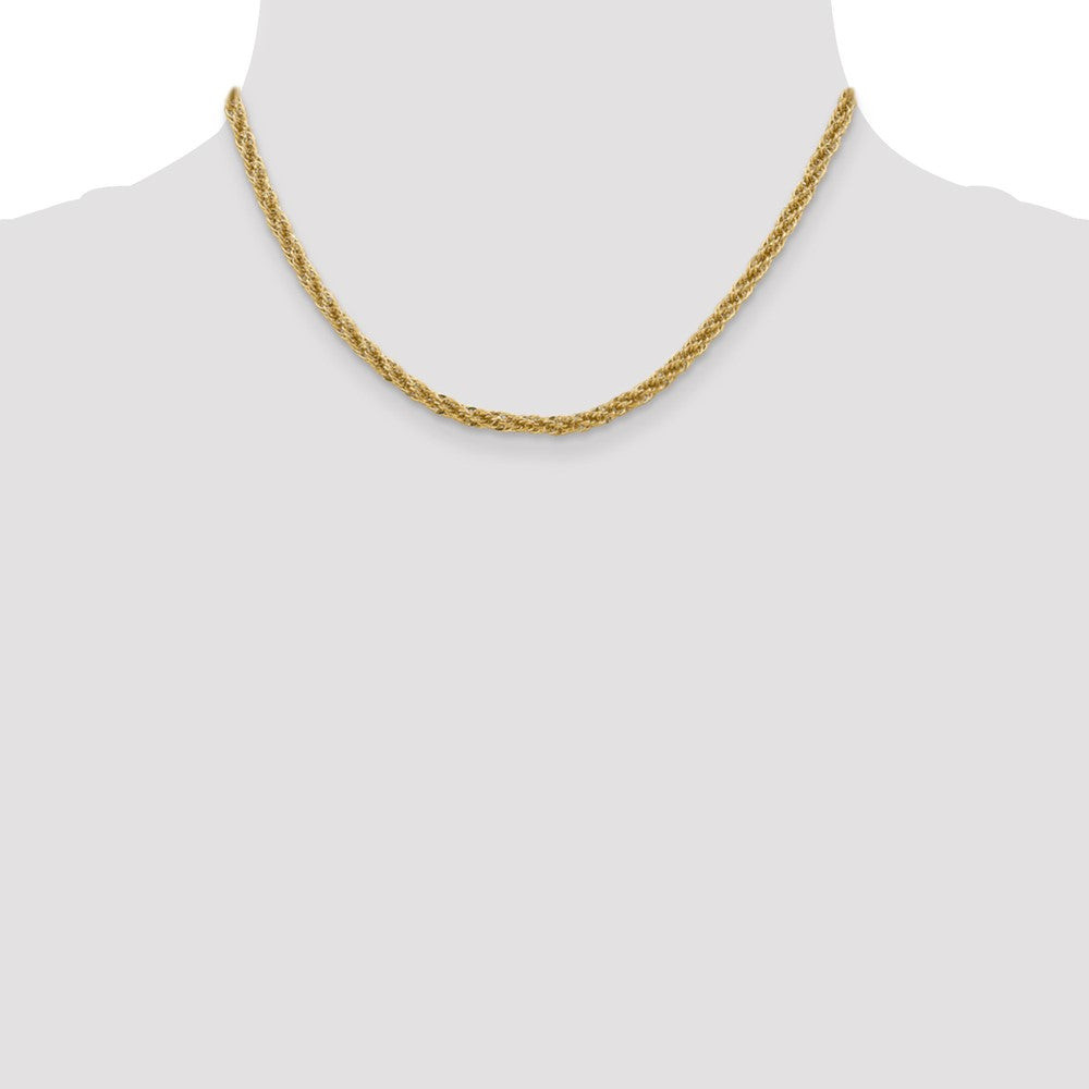 Diamond-cut Semi Solid with Lobster Clasp Chain - WBC