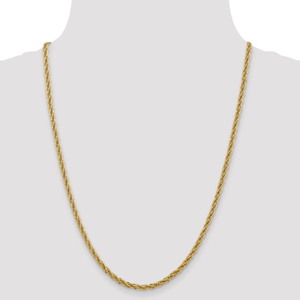 Diamond-cut Semi Solid with Lobster Clasp Chain - WBC