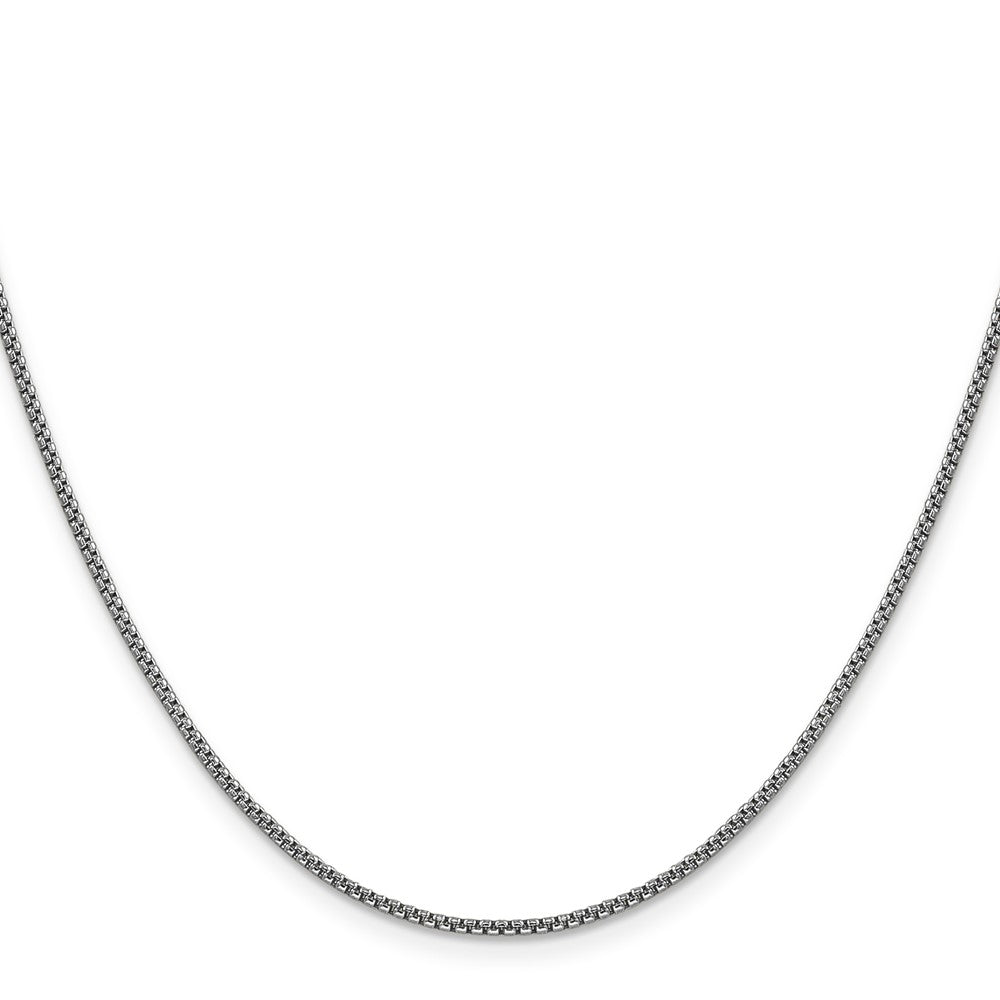 Semi-Solid Round Box with Lobster Clasp Chain - WBC