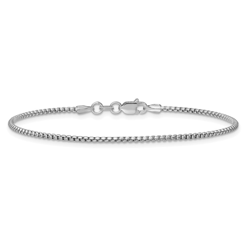 Semi-Solid Round Box with Lobster Clasp Bracelet - WBC