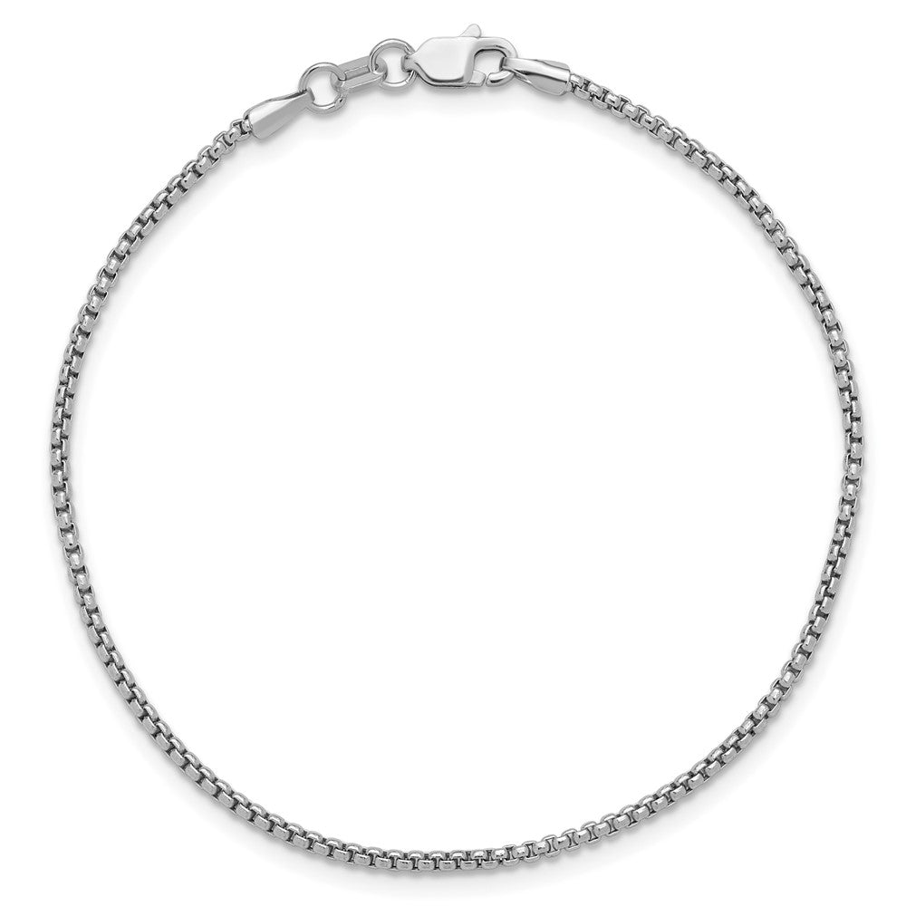 Semi-Solid Round Box with Lobster Clasp Bracelet - WBC