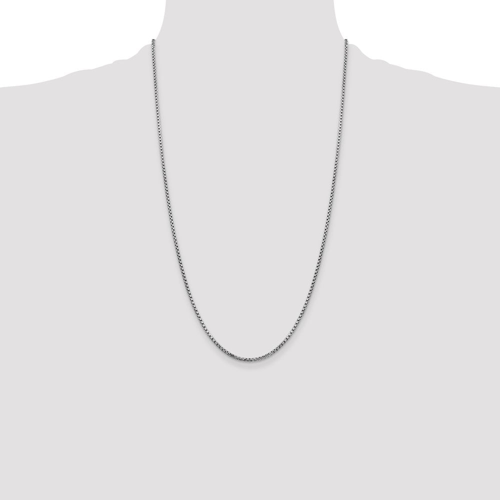 Semi-Solid Round Box with Lobster Clasp Chain - WBC