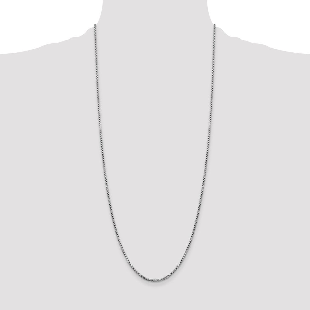 Semi-Solid Round Box with Lobster Clasp Chain - WBC