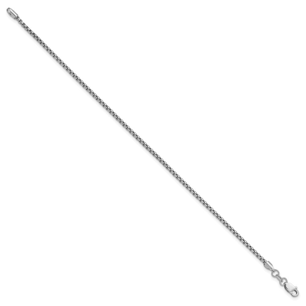 Semi-Solid Round Box with Lobster Clasp Bracelet - WBC