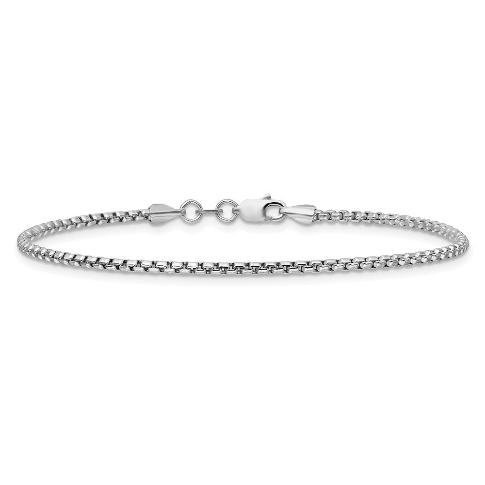 Semi-Solid Round Box with Lobster Clasp Bracelet - WBC