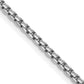Semi-Solid Round Box with Lobster Clasp Chain - WBC