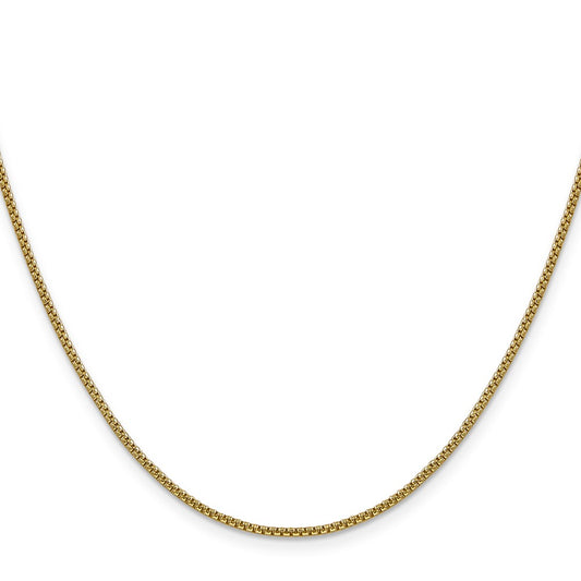 Semi-Solid Round Box with Lobster Clasp Chain - WBC
