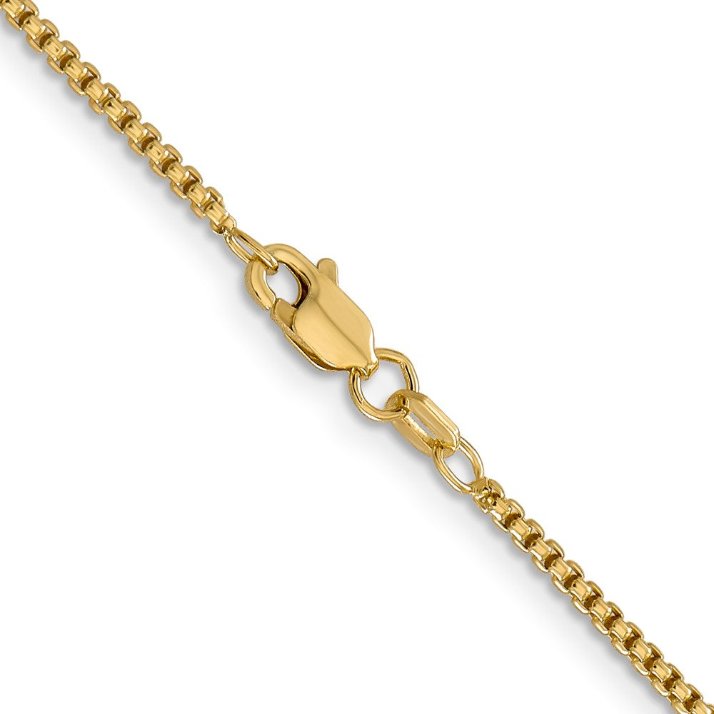 Semi-Solid Round Box with Lobster Clasp Chain - WBC