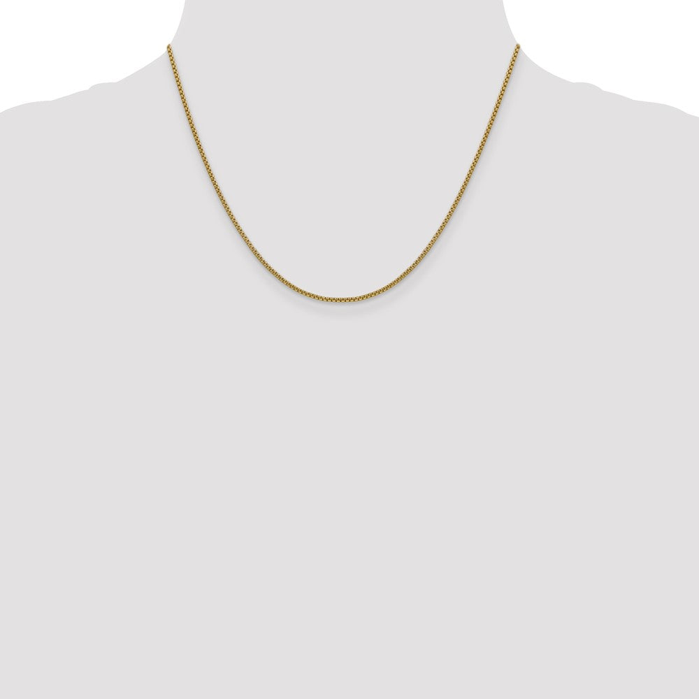 Semi-Solid Round Box with Lobster Clasp Chain - WBC