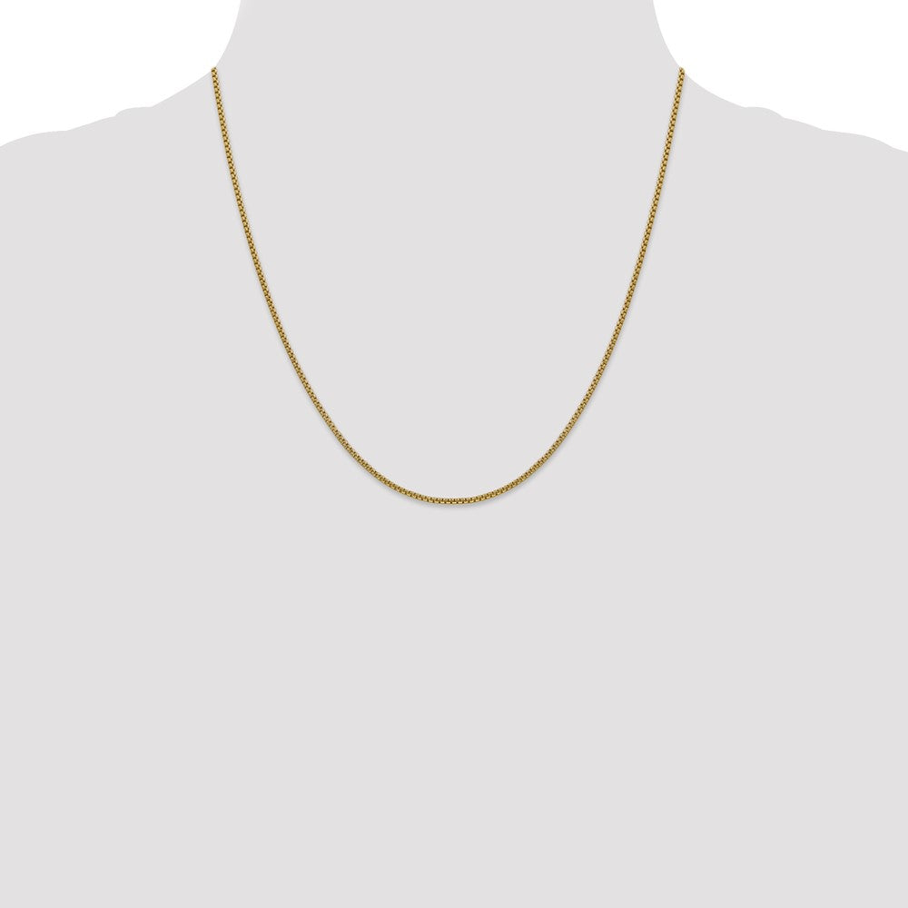 Semi-Solid Round Box with Lobster Clasp Chain - WBC