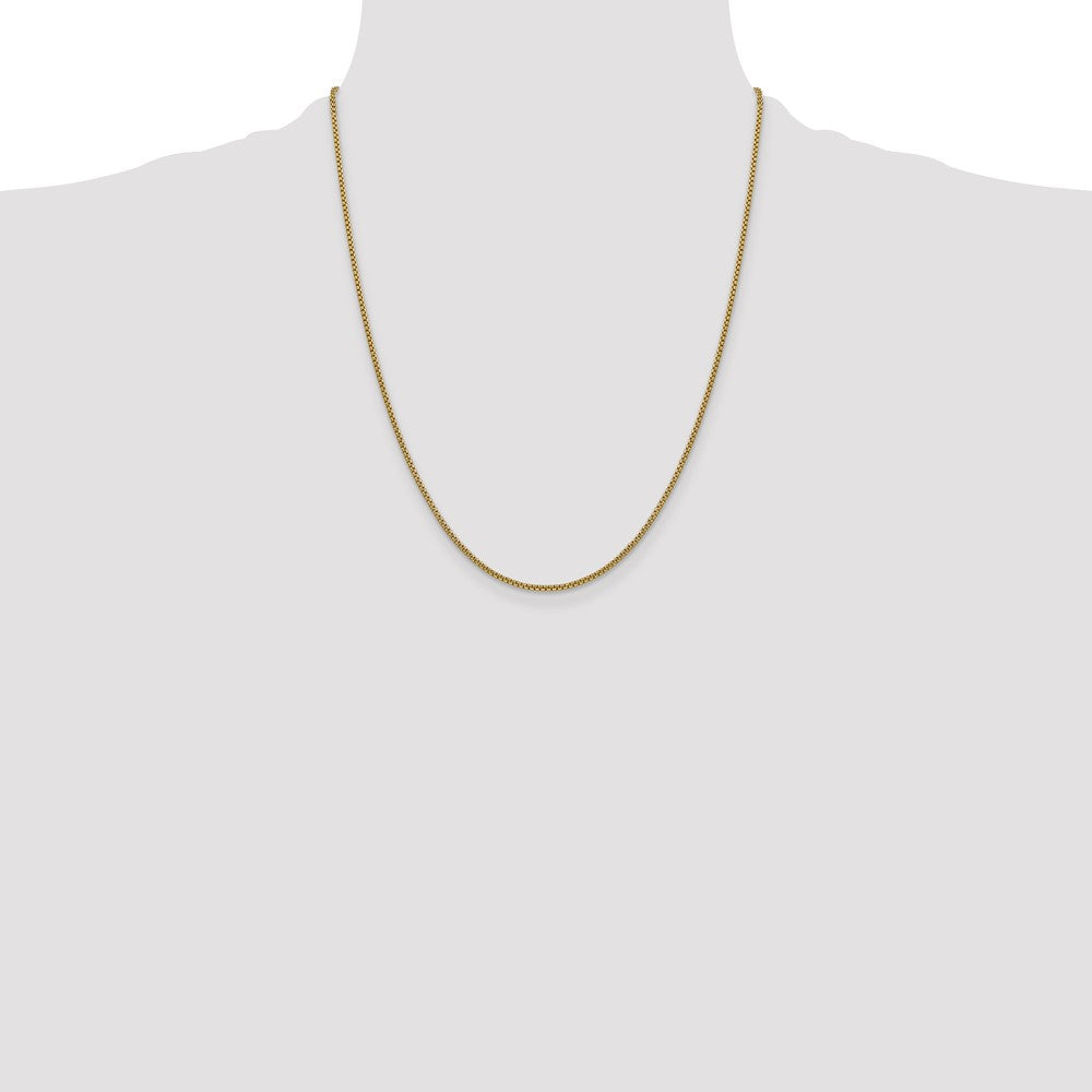 Semi-Solid Round Box with Lobster Clasp Chain - WBC