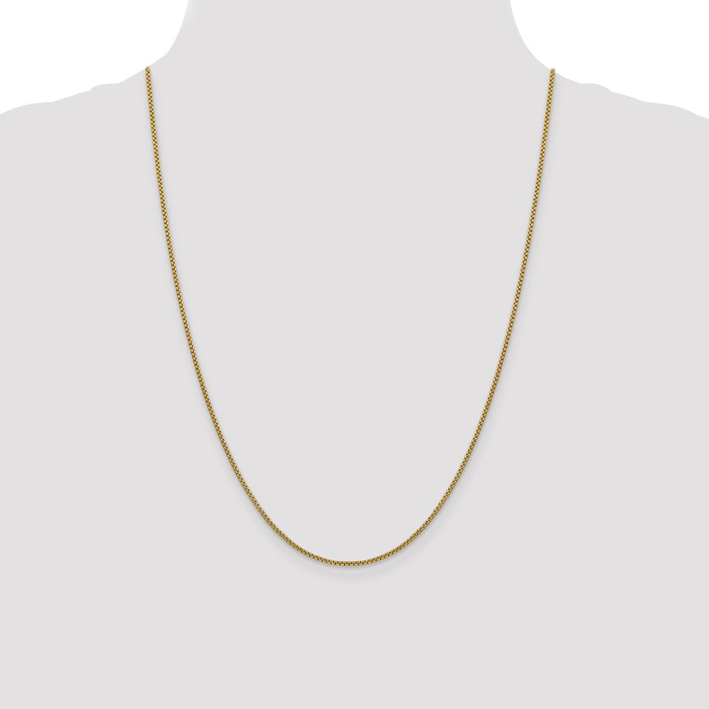 Semi-Solid Round Box with Lobster Clasp Chain - WBC