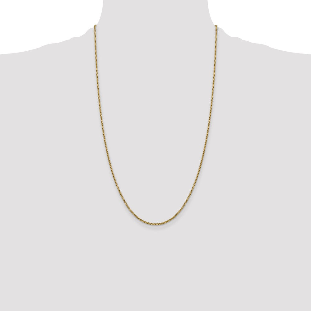 Semi-Solid Round Box with Lobster Clasp Chain - WBC