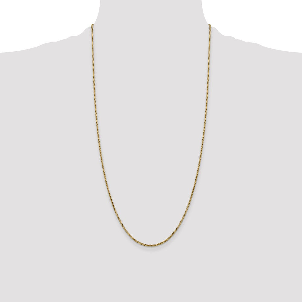 Semi-Solid Round Box with Lobster Clasp Chain - WBC