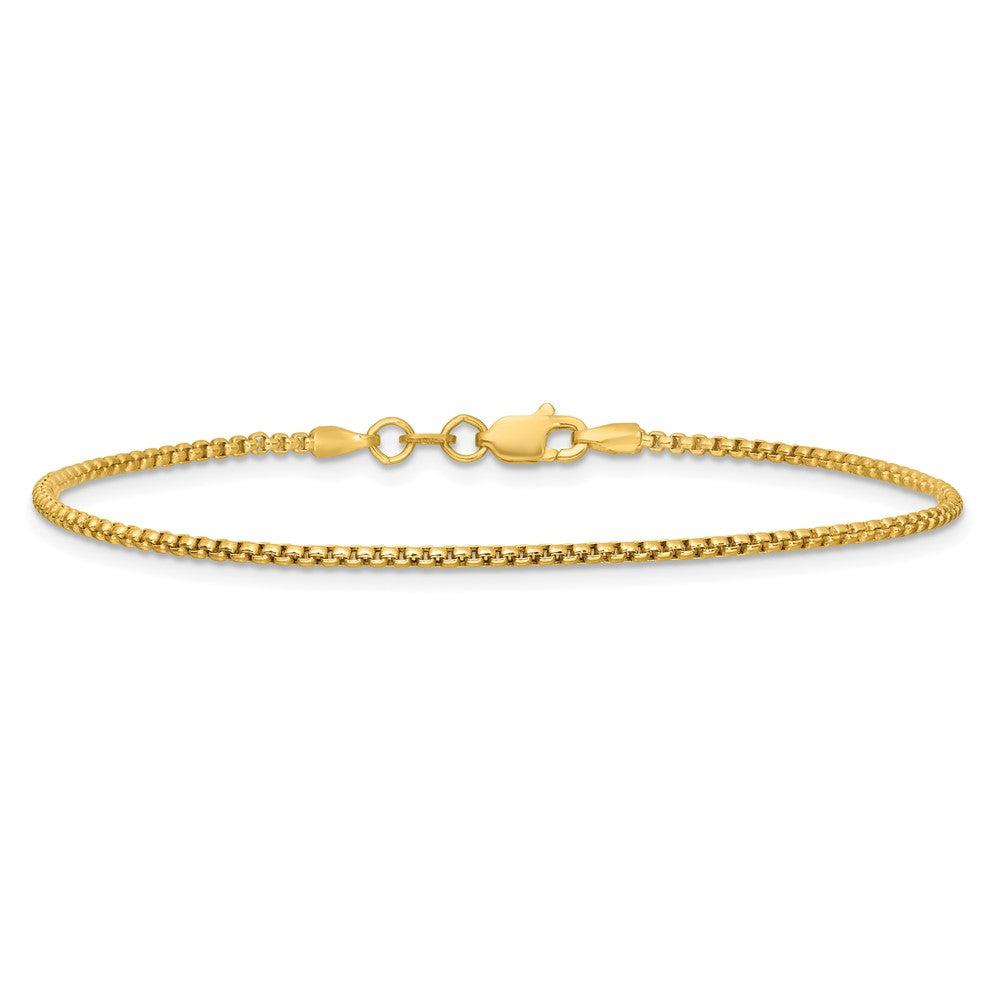 Semi-Solid Round Box with Lobster Clasp Bracelet - WBC