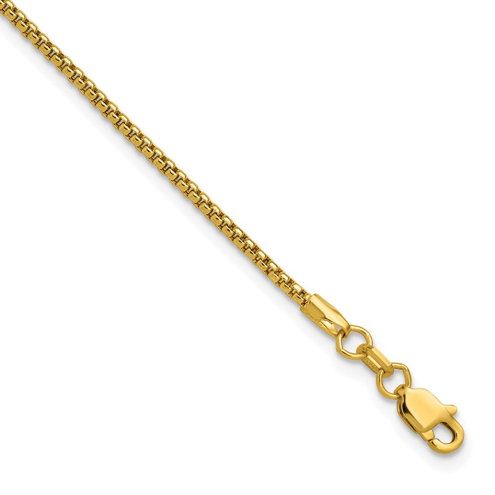 Semi-Solid Round Box with Lobster Clasp Bracelet - WBC