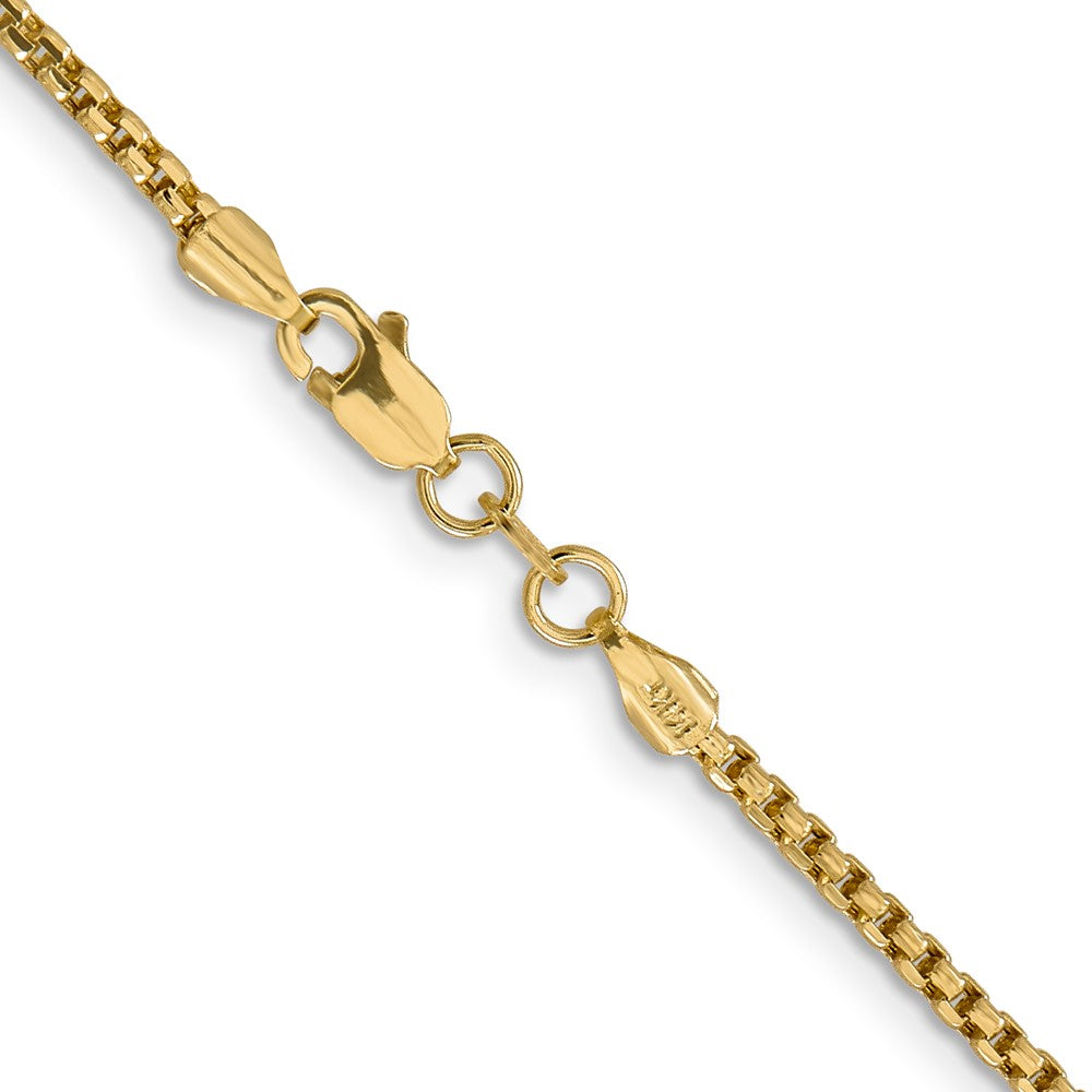 Semi-Solid Round Box with Lobster Clasp Chain - WBC