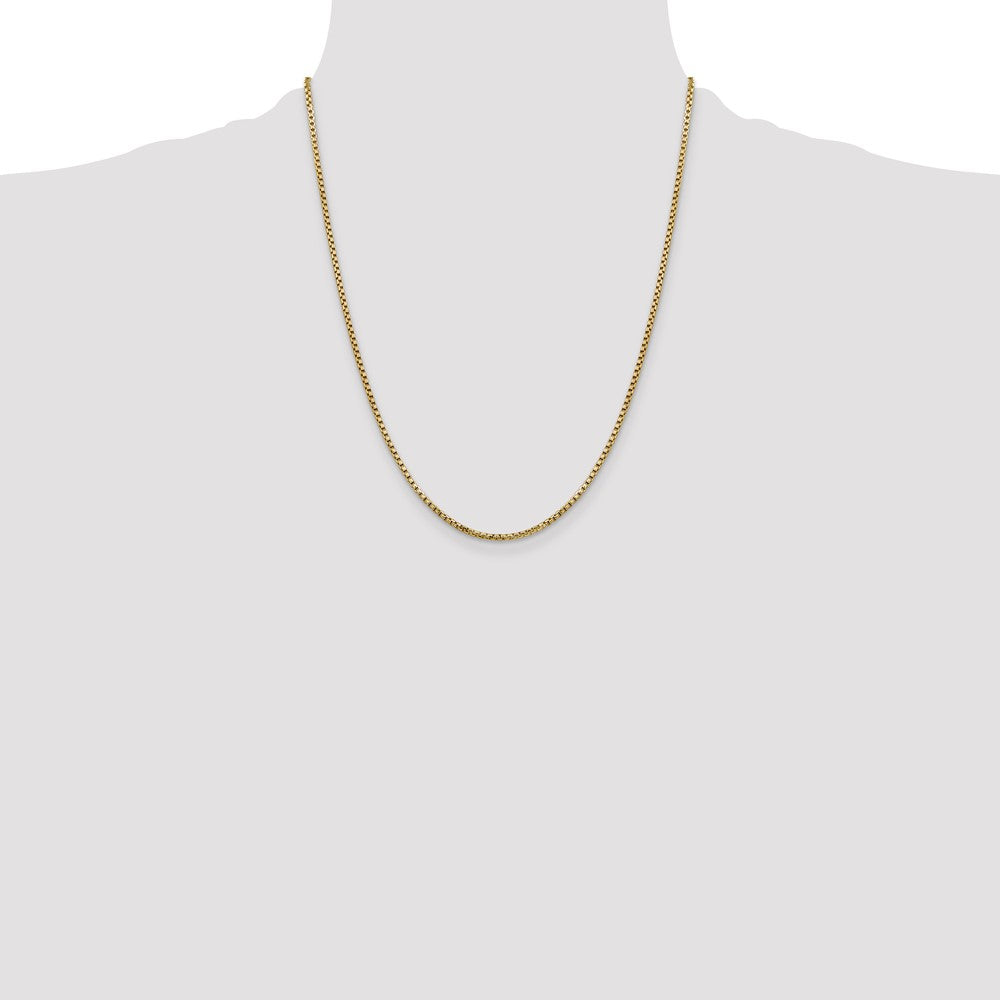 Semi-Solid Round Box with Lobster Clasp Chain - WBC